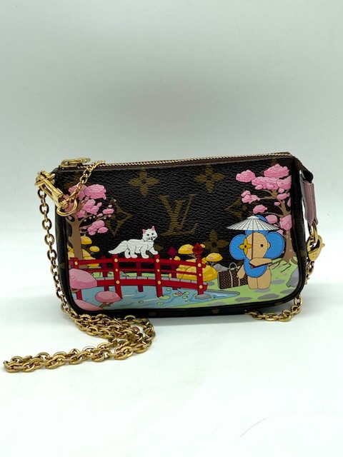 Louis Vuitton Damier Azur Neverfull GM Pouch Only Wristlet Clutch Handbag |  eBay